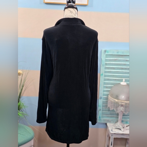 NWT Citiknit Open Front Black Cardigan - Picture 6 of 9